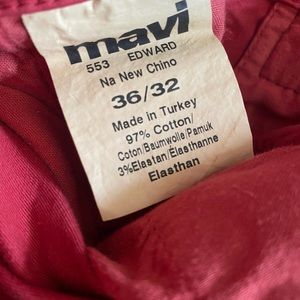 Men’s Mavi Edward Cherry Twill Chinos